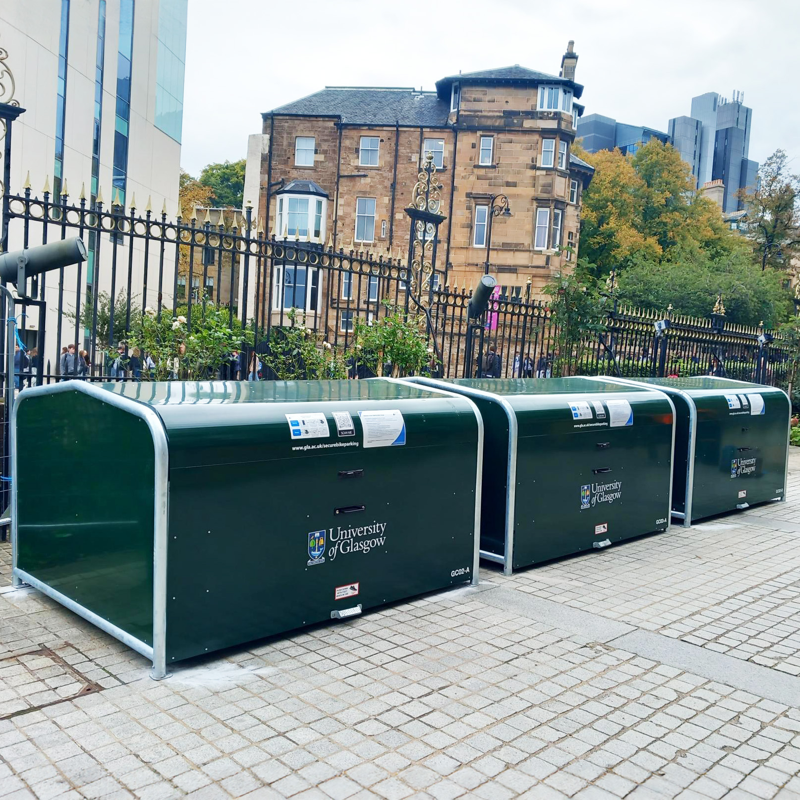 University of Glasgow Cycle Parking Bike Hangars